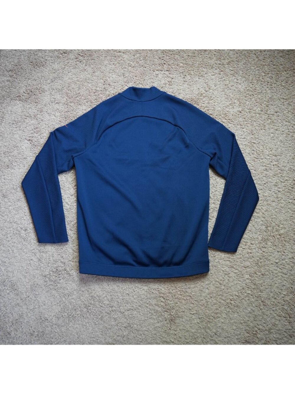 Nike NFL Denver Broncos Jacket Mens M Blue On Field Dri-Fit Full Zip Sweatshirt - Picture 2 of 9